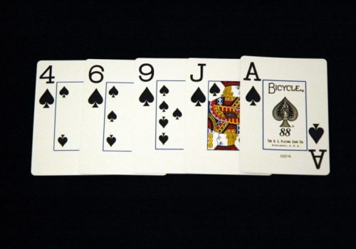 5 карт одной масти в покере