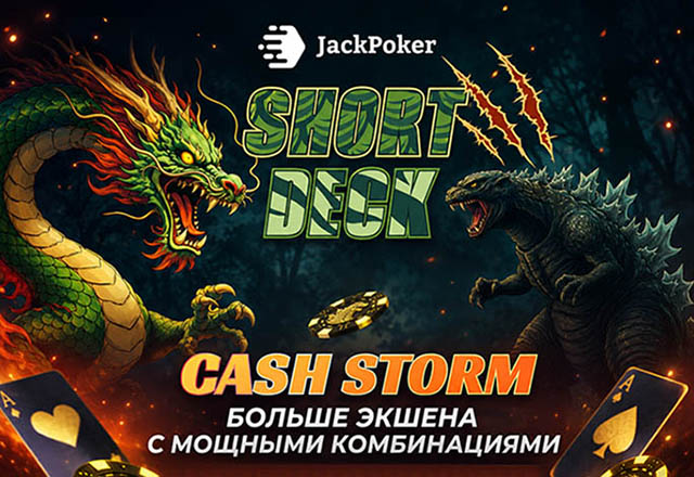 В JackPoker стартовала серия заданий Short Deck Cash Storm с ежедневными наградами